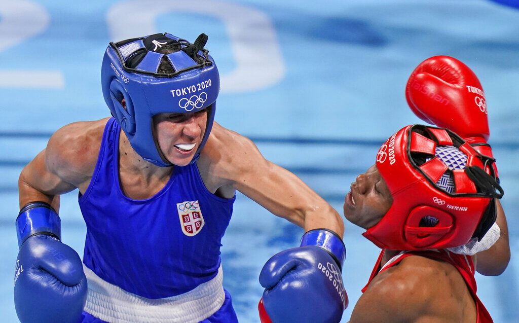 APTOPIX Tokyo Olympics Boxing